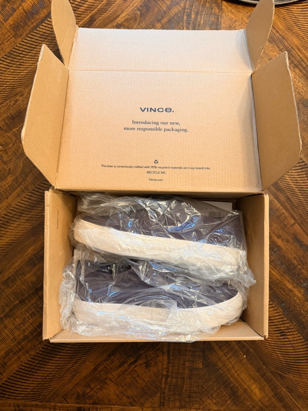 VINCE Womens Blue Coastal Padded Heaton Round Toe Platform Sneakers — NEW IN BOX - Picture 10 of 12
